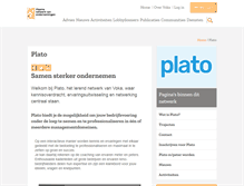 Tablet Screenshot of plato.be